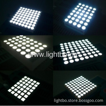 5 X 7,6 X 7 ,5 X 8 ,8 X 8,16 X 16 White Dot Matrix Led Display 